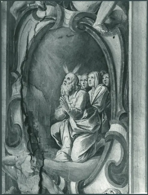 Ottino Pasquale (Pasqualotto) - sec. XVII - Scene bibliche: Storie della vita di Mosè (Mosè in preghiera)