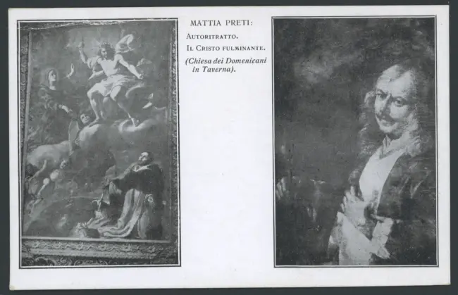 Mattia Preti: Autoritratto. Il Cristo fulminante. (Chiesa dei Domenicani in Taverna)