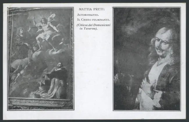 Mattia Preti: Autoritratto. Il Cristo fulminante. (Chiesa dei Domenicani in Taverna)