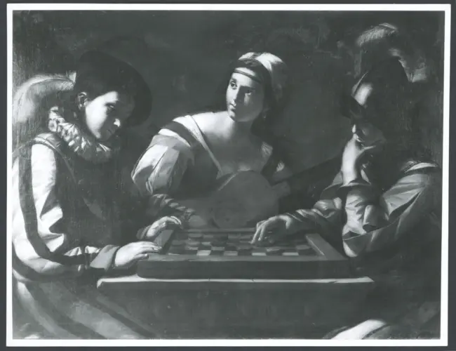 Preti Mattia (Cavalier Calabrese) - sec. XVII - Giocatori di dama