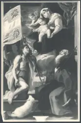 Madonna con Bambino in trono tra san Giovanni Evangelista e sant'Antonio Abate