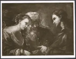 Preti Mattia (Cavalier Calabrese) (copia da) - sec. XVII - Cristo e l'adultera