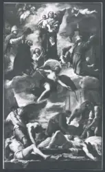 Preti Mattia (Cavalier Calabrese) - sec. XVII - La Madonna, san Gennaro, santa Rosalia e san Francesco Saverio intercedono per la protezione di Napoli durante la peste