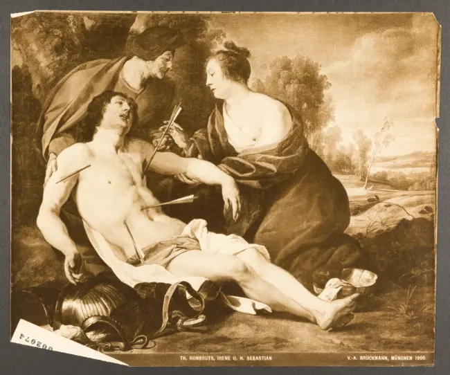 Karlsruhe, Gemaldergalerie No. 181. Th. Rombouts, Irene U. H. Sebastian