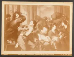 Musée d'Anvers. - Jésus chassant les Vendeurs du temple, par T. Rombouts.