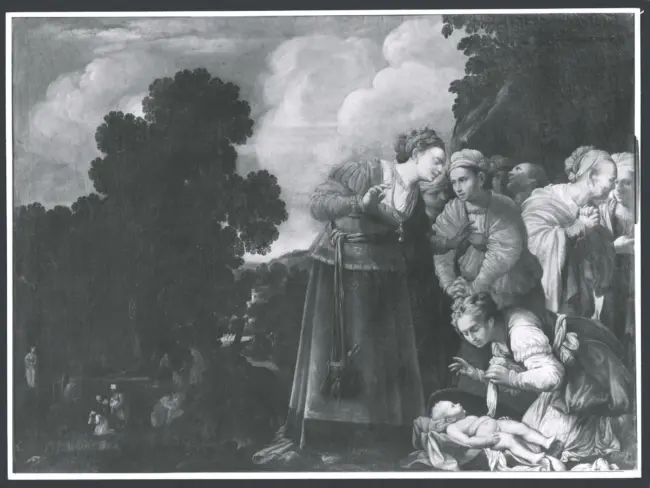 Saraceni Carlo - sec. XVII - Mosè salvato dalle acque