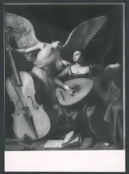 C. Saraceni. Santa Cecilia e l'Angelo (Roma, Gall. Naz. d'Arte Antica)