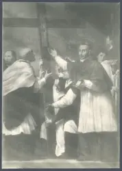 Roma. San Lorenzo in Lucina. Miracolo di S. Carlo. Saraceni