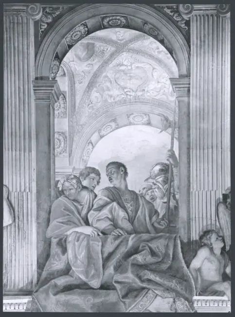 Saraceni Carlo - sec. XVII - Figure a una balconata