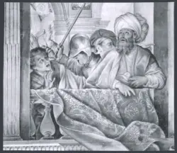 Saraceni Carlo - sec. XVII - Figure a una balconata