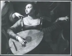 Saraceni Carlo - sec. XVII - Santa Cecilia e un angelo
