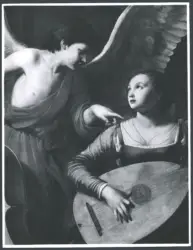 Saraceni Carlo - sec. XVII - Santa Cecilia e un angelo