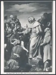 Roma - Chiesa di S. Adriano. La Predica di S. Raimondo. (Carlo Saraceni).