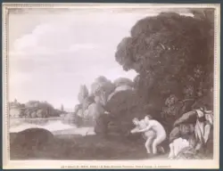 Napoli - R. Museo Nazionale. Pinacoteca. Teseo e Arianna. (A. Elsheimer?).
