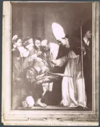 San Bennone riceve da un pescatore le chiavi della cattedrale di Meissen