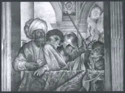 Saraceni Carlo - sec. XVII - Figure a una balconata