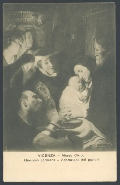 Vicenza - Museo Civico. Giacomo Jordaens - Adorazione dei pastori
