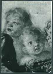 Serodine Giovanni - sec. XVII - Incoronazione di Maria Vergine e il velo della Veronica esposto tra san Pietro, san Paolo, san Giovanni Evangelista, sant'Antonio Abate, san Carlo Borromeo e san Sebastiano