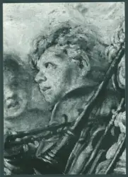 Serodine Giovanni - sec. XVII - Incoronazione di Maria Vergine e il velo della Veronica esposto tra san Pietro, san Paolo, san Giovanni Evangelista, sant'Antonio Abate, san Carlo Borromeo e san Sebastiano