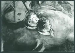 Serodine Giovanni - sec. XVII - Incoronazione di Maria Vergine e il velo della Veronica esposto tra san Pietro, san Paolo, san Giovanni Evangelista, sant'Antonio Abate, san Carlo Borromeo e san Sebastiano