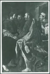 Incontro di Cristo e i discepoli sulla via di Emmaus