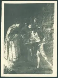 Serodine Giovanni - sec. XVII - Elemosina di san Lorenzo