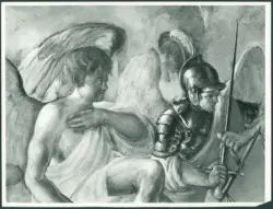Serodine Giovanni - XVII - Immacolata Concezione con arcangeli, angeli, personaggi biblici, profeti e santi: arcangeli