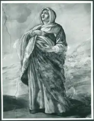 Serodine Giovanni - XVII - Immacolata Concezione con arcangeli, angeli, personaggi biblici, profeti e santi: sibilla