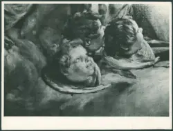 Serodine Giovanni - sec. XVII - Incoronazione di Maria Vergine e il velo della Veronica esposto tra san Pietro, san Paolo, san Giovanni Evangelista, sant'Antonio Abate, san Carlo Borromeo e san Sebastiano
