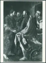 Serodine Giovanni - sec. XVII - Incontro di Cristo e i discepoli sulla via di Emmaus