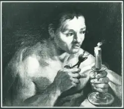 Uomo con candeliere