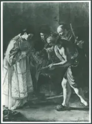 Serodine Giovanni - sec. XVII - Elemosina di san Lorenzo