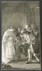 Serodine Giovanni - sec. XVII - Elemosina di san Lorenzo