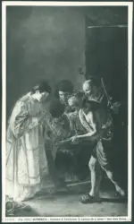 Sermoneta - Convento di Valvisciolo. S. Lorenzo dà ai poveri i beni della Chiesa. [(Serodine)]