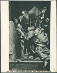 Santa Valeria dopo la decapitazione porta la propria testa a san Marziale