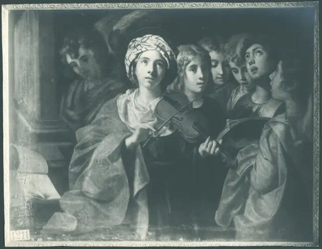 Santa Cecilia e angeli
