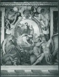 Galli Giovanni Antonio (Spadarino) (?) - sec. XVII - Scene bibliche: Mosè salvato dalle acque
