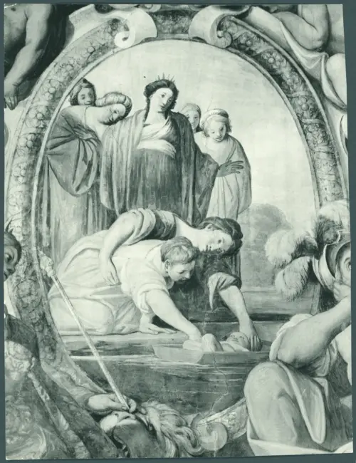 Galli Giovanni Antonio (Spadarino) (?) - sec. XVII - Scene bibliche: Mosè salvato dalle acque