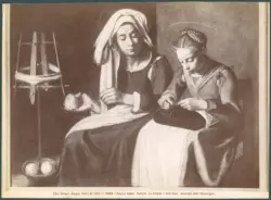 Maria Vergine che cuce assistita da sant'Anna