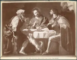 Roma - Palazzo Doria - Galleria. La Cena di Gesù in Emmaus. (Giov. Lanfranco)