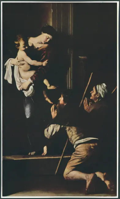 Merisi Michelangelo (Caravaggio) - sec. XVII - Madonna dei pellegrini