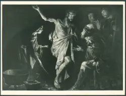 Stomer Matthias - sec. XVII - Saul fa evocare Samuele dalla pitonessa di Endor