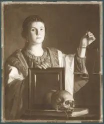 Stomer Matthias - sec. XVII - Allegoria della Verità che presenta uno specchio alle vanità del mondo