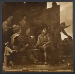 Amsterda, Rijksmuseum. Michael Sweerts, Bauern Beim Spiel.