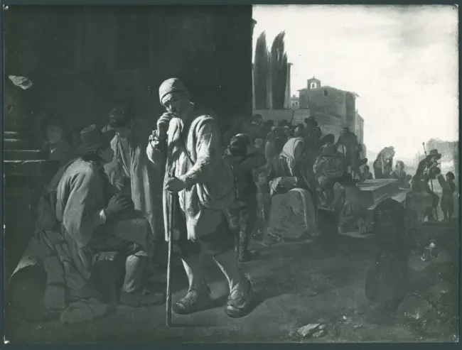 Sweerts Michael - sec. XVII - Sette opere di misericordia: dare da mangiare agli affamati