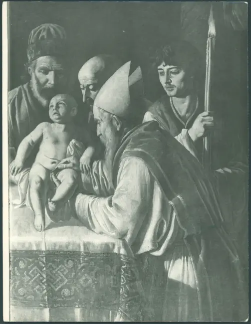 D'Enrico Antonio (Tanzio da Varallo) - sec. XVII - Circoncisione di Gesù con san Carlo Borromeo e san Francesco