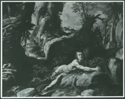 D'Enrico Antonio (Tanzio da Varallo) - sec. XVII - San Benedetto si getta nudo nel cespuglio di rovi