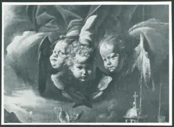 D'Enrico Antonio (Tanzio da Varallo) - sec. XVII - Madonna con Bambino in gloria tra angeli musicanti, san Bernardino da Siena, san Francesco d'Assisi, santa Chiara, santa Margherita d'Antiochia e la donatrice