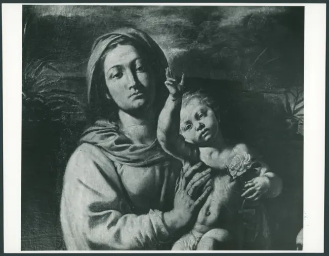 D'Enrico Antonio (Tanzio da Varallo) - sec. XVII - Madonna con Bambino e i santi Carlo Borromeo e Francesco d'Assisi