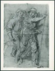 D'Enrico Antonio (Tanzio da Varallo) - sec. XVII - Studio di soldati